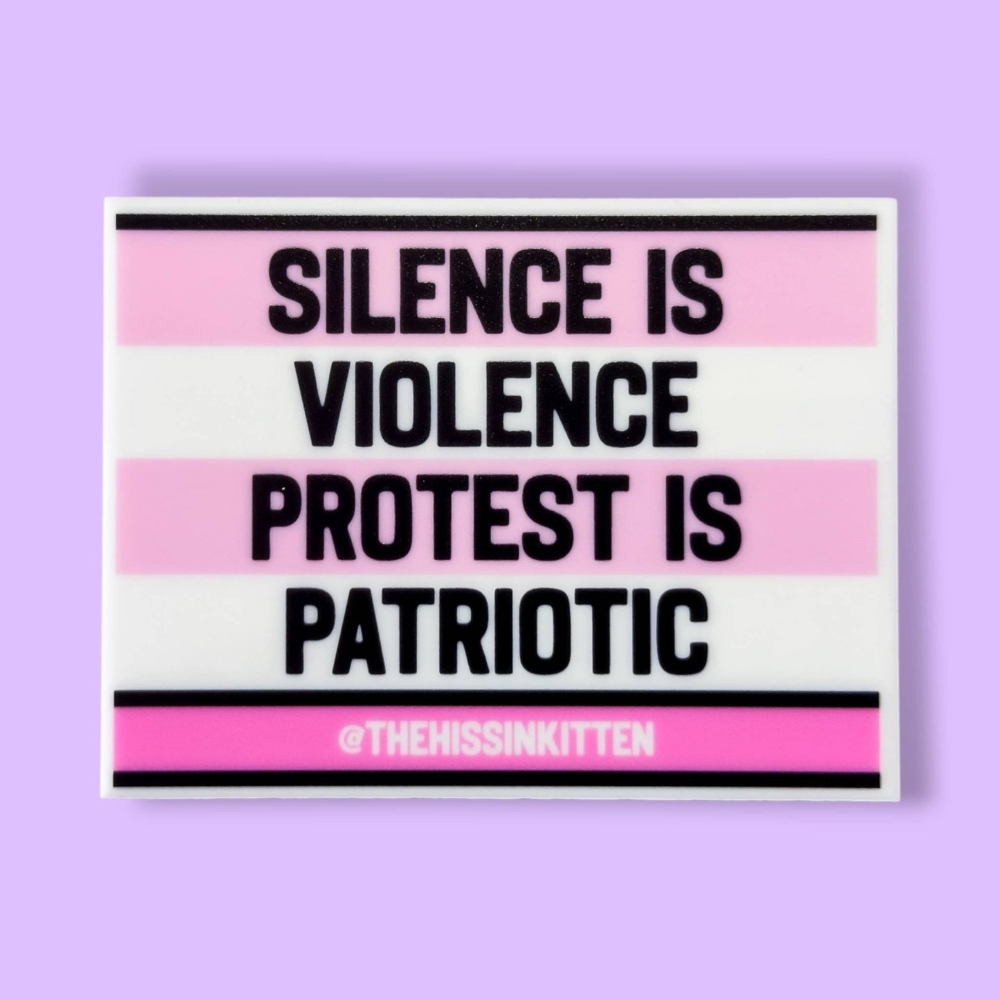 SILENCE IS VIOLENCE PROTEST IS PATRIOTIC Letter Board Magnet