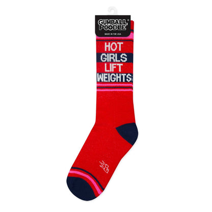 Hot Girls Lift Weights Retro Crew Socks