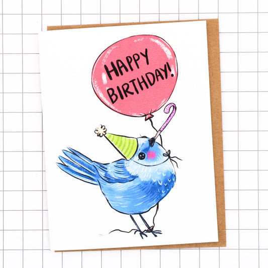 Birthday Bird Greeting Card
