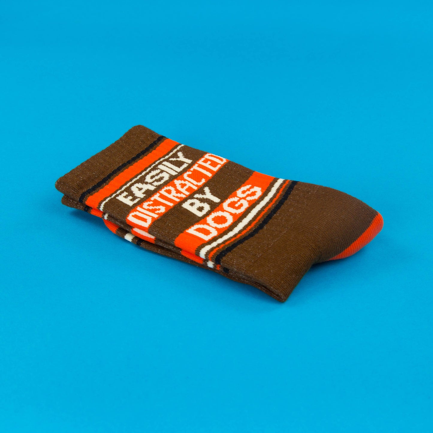 Easily Distracted By Dogs Retro Crew Socks