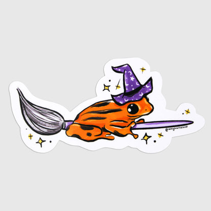 Frog Witch Sticker