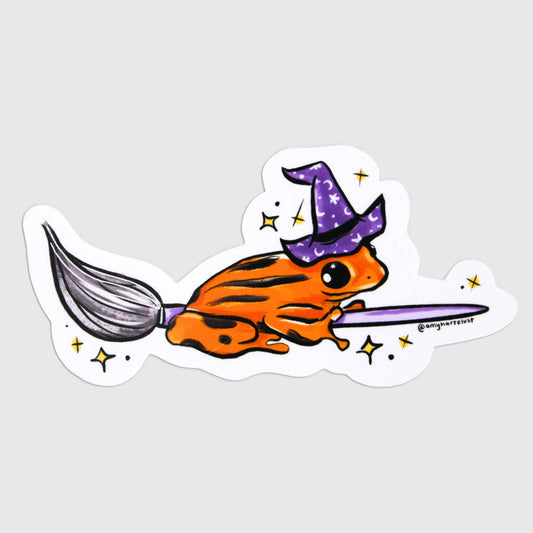 Frog Witch Sticker