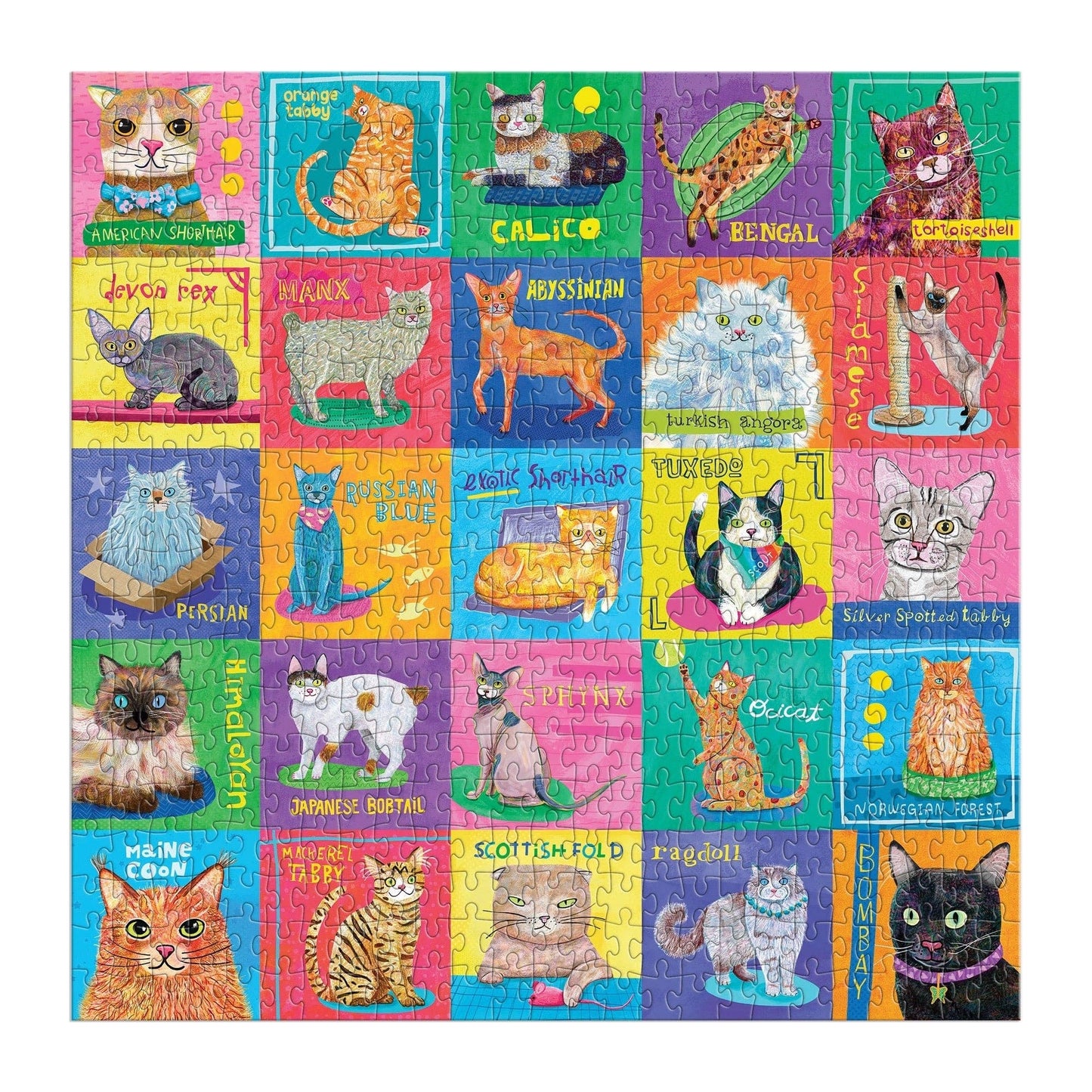 Purr-fect Portraits 500 Piece Puzzle