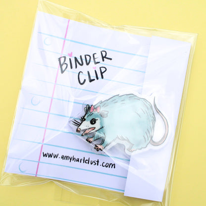 Possum Acrylic Binder Clip