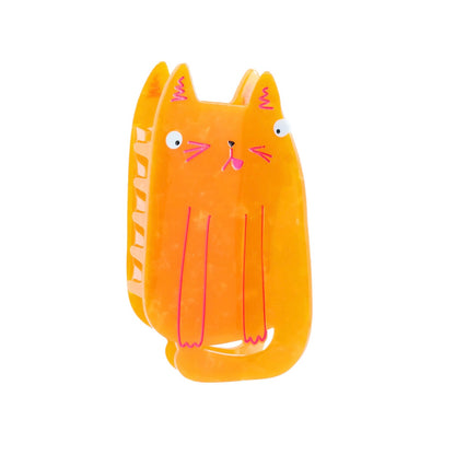 Orange Cat Claw Clip