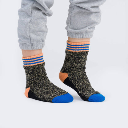 Fleece-Lined Waffle Knit House Socks