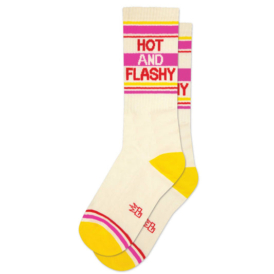 Hot and Flashy Retro Crew Socks