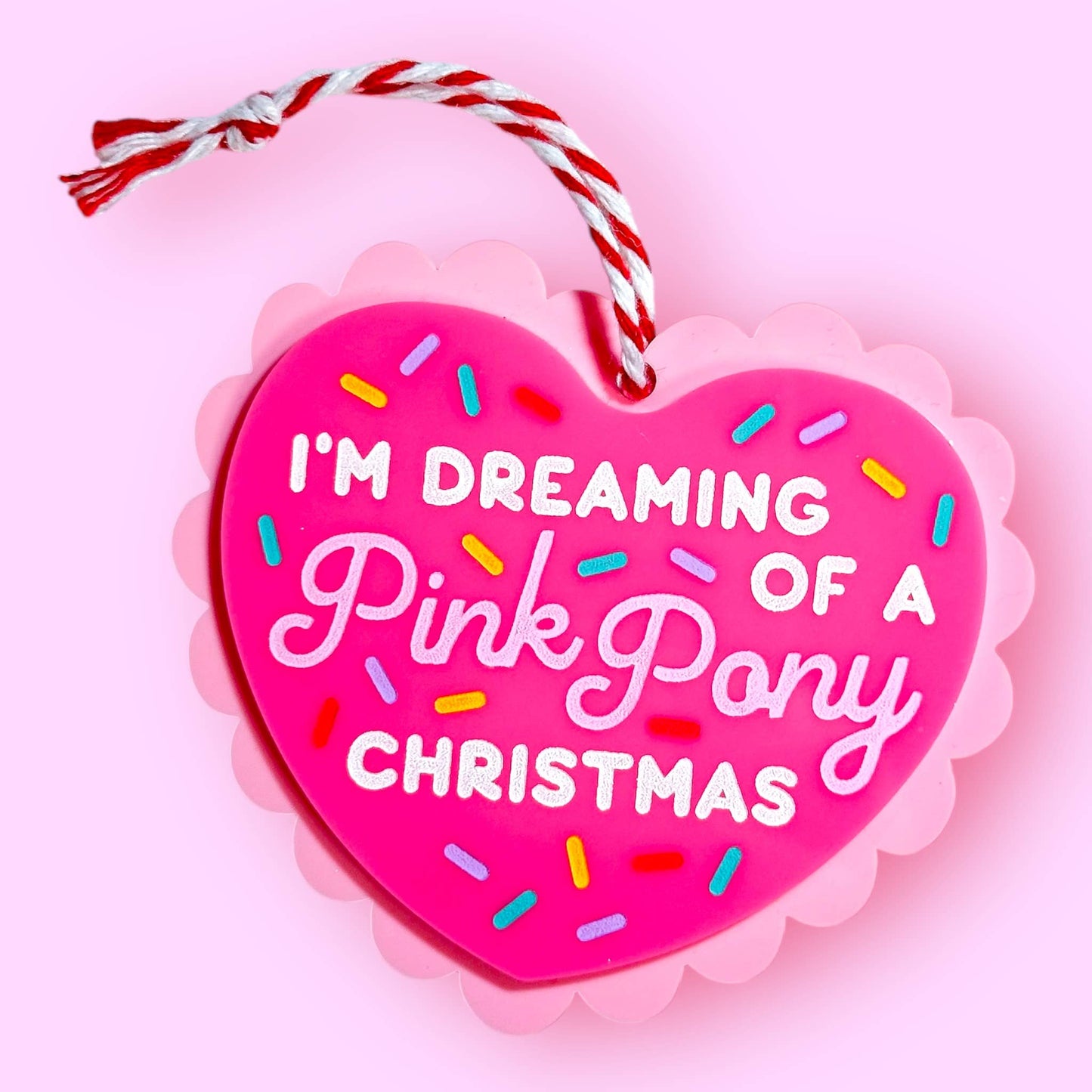 Dreaming of a Pink Pony Christmas Chappell Roan Ornament