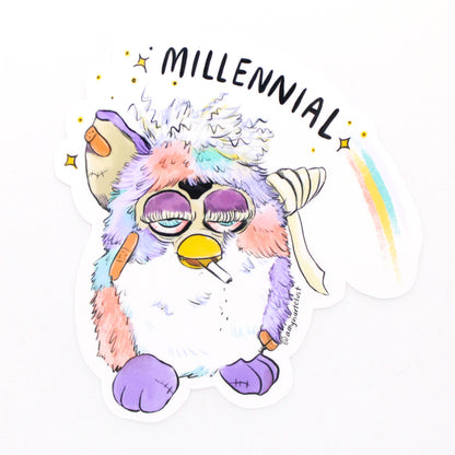 Millennial Furby Sticker