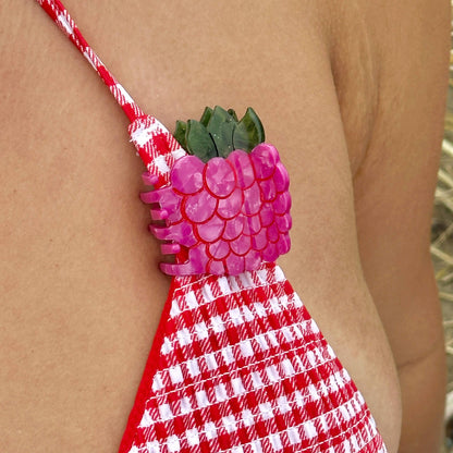 Raspberry Hair Claw (Mini)