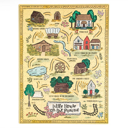 Little House on the Prairie Map 500 Piece Puzzle
