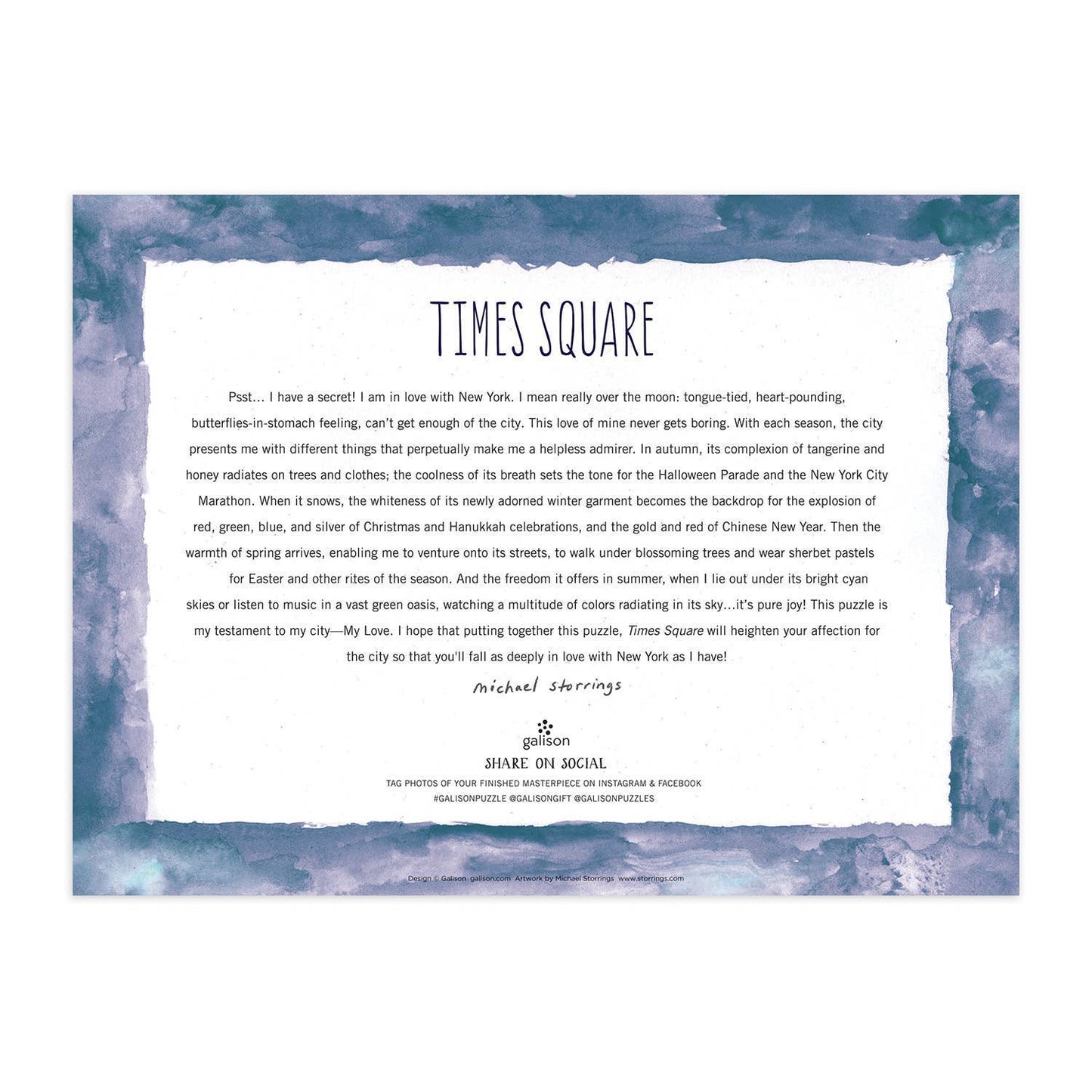 Michael Storrings Times Square 1000 Piece Puzzle