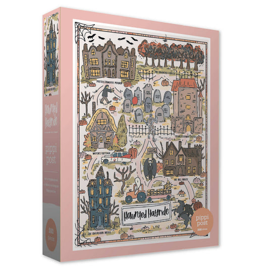 Literary Haunted Hayride 500 Piece Puzzle