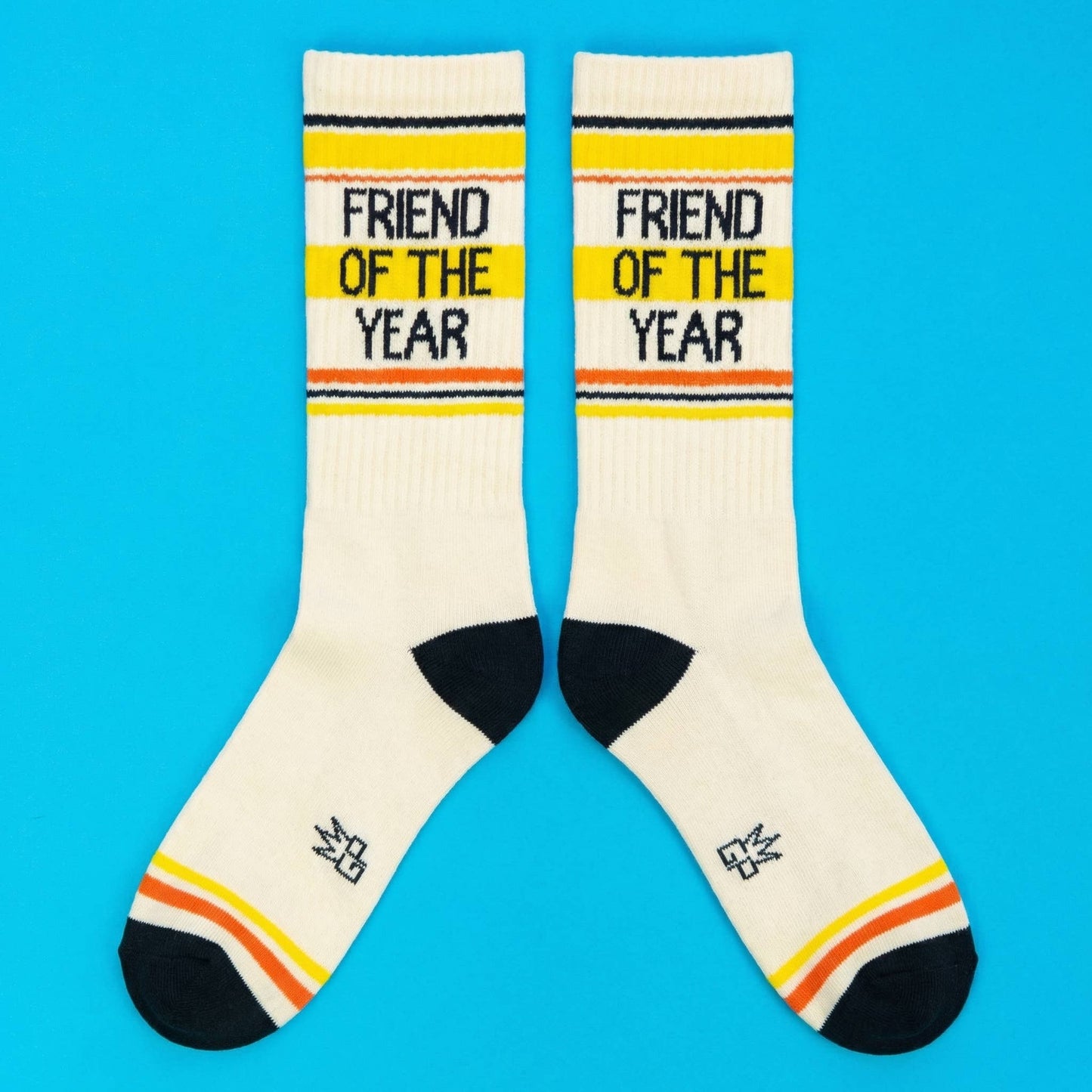 Friend Of The Year Retro Crew Socks