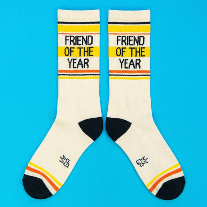 Friend Of The Year Retro Crew Socks