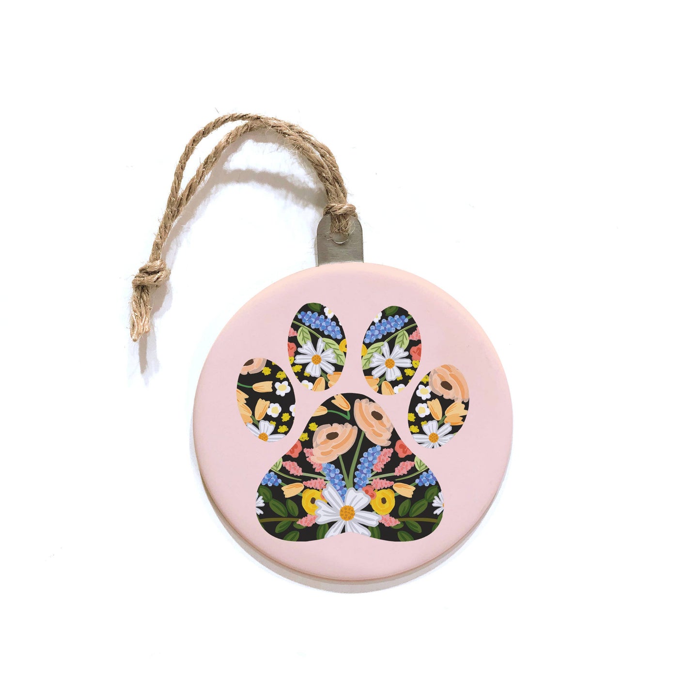 Floral Paw Ornament