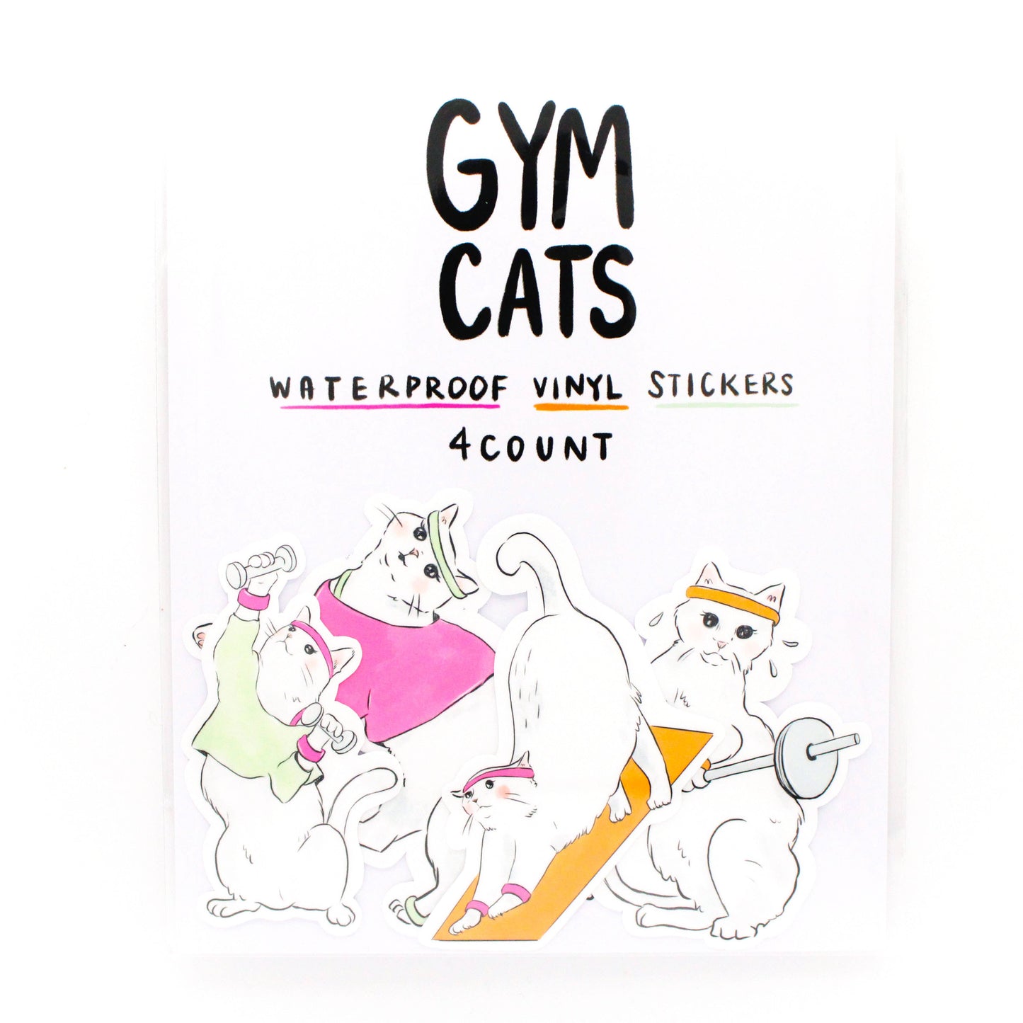 Gym Cats Sticker Pack