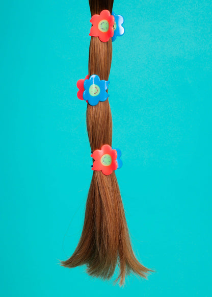 Smiley Flower Mini Hair Claw
