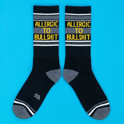 Allergic To Bullshit Retro Crew Socks