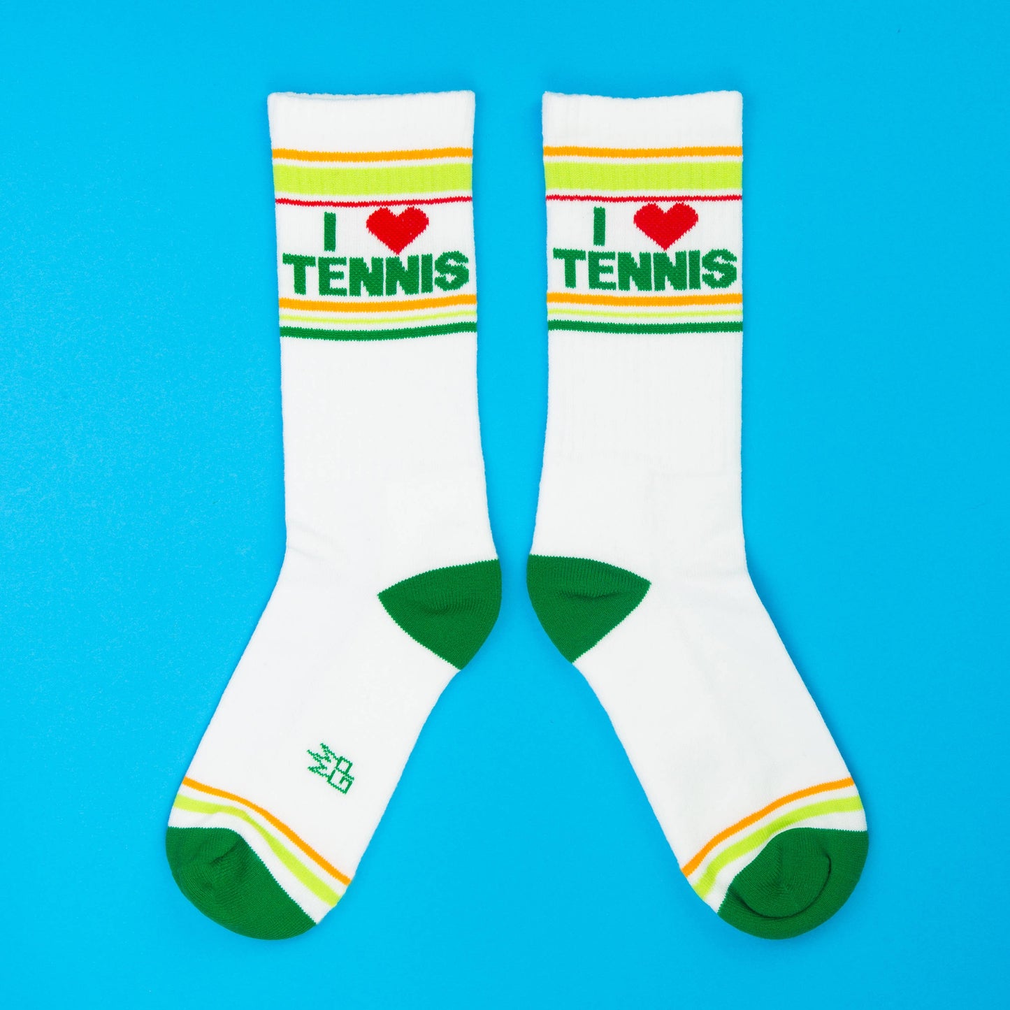 I ❤️ Tennis Retro Crew Socks
