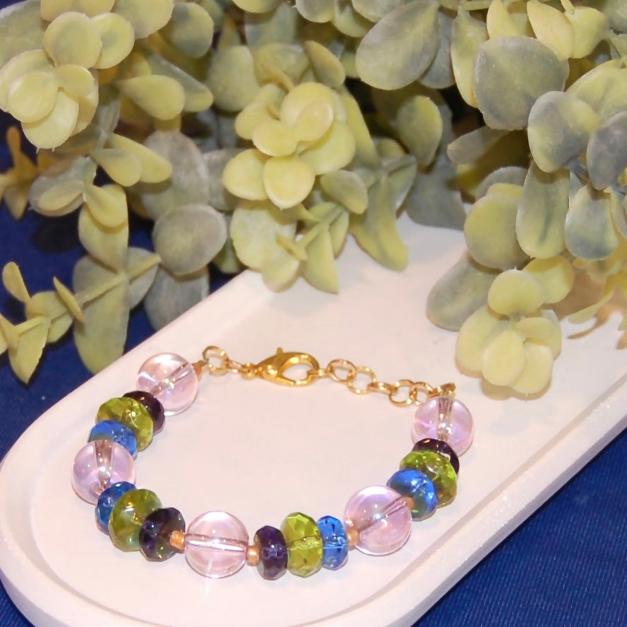 Mixed Glass Bauble Bracelet