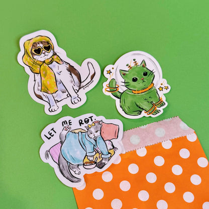 Surprise Sticker 3-Pack (Cats)