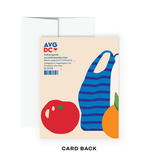Grocery Bag Thank You Card