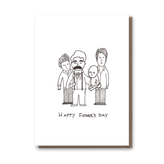 Three Men And A Baby Father’s Day Card