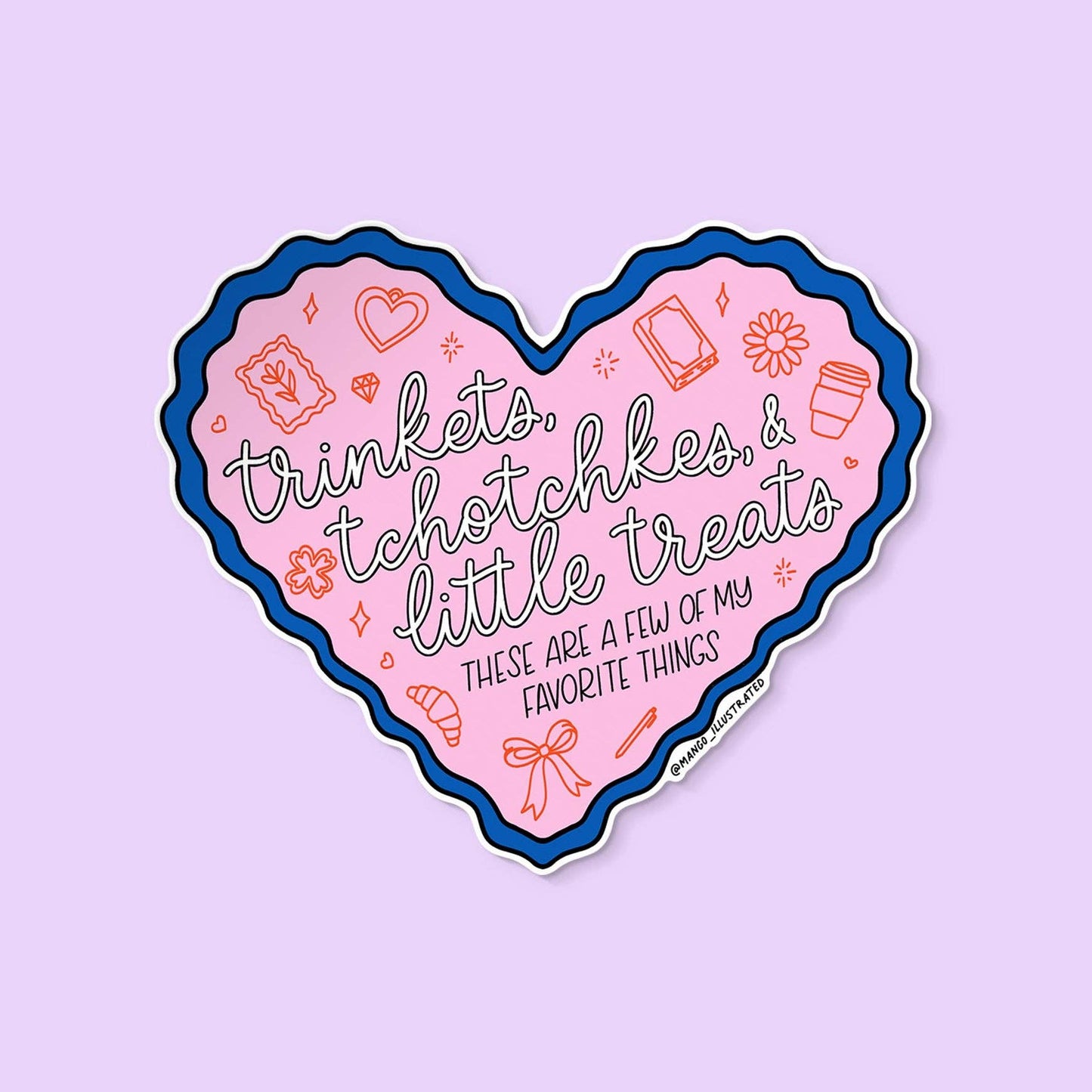 Trinkets, Tchotchkes, and Little Treats Heart Sticker