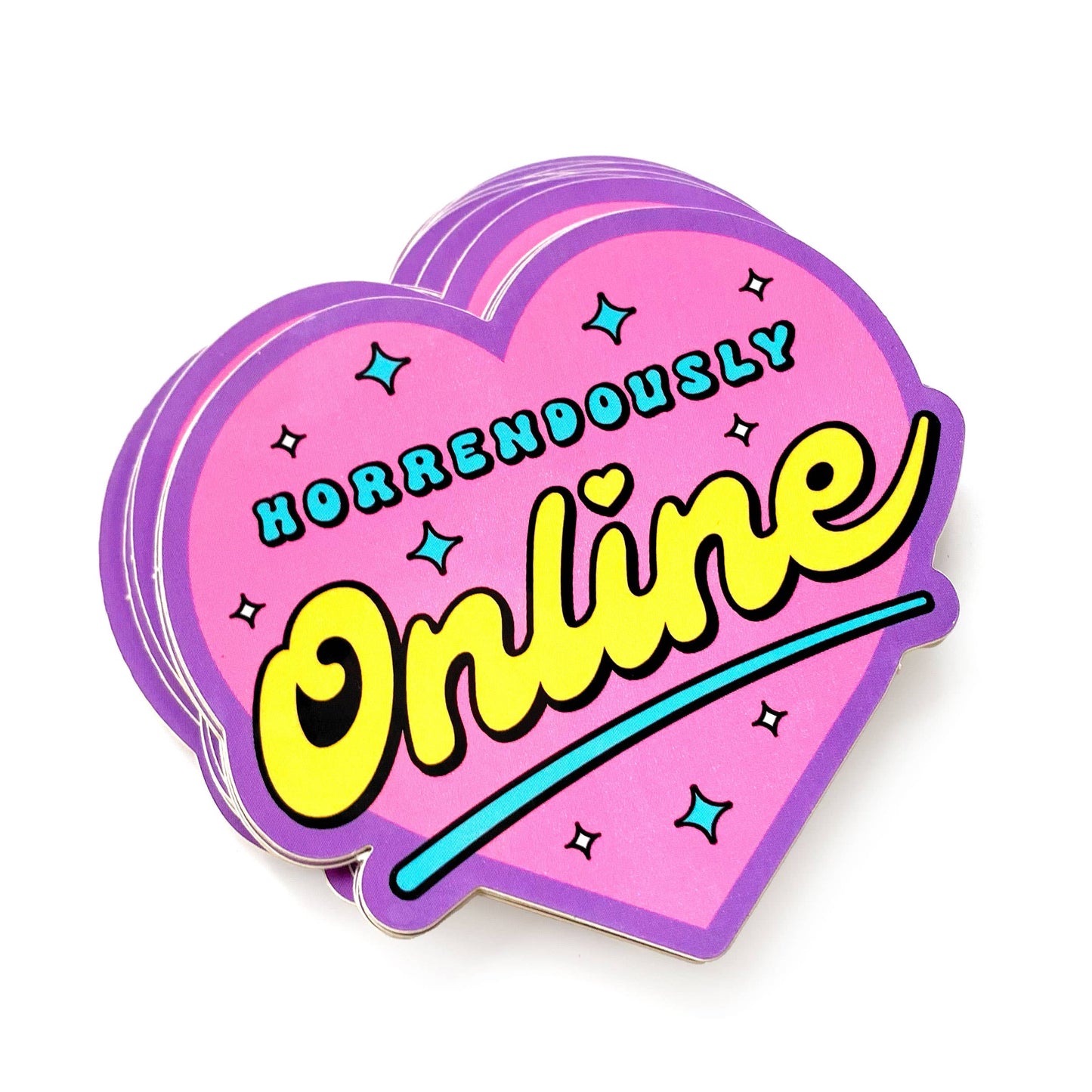 Horrendously Online Heart Sticker