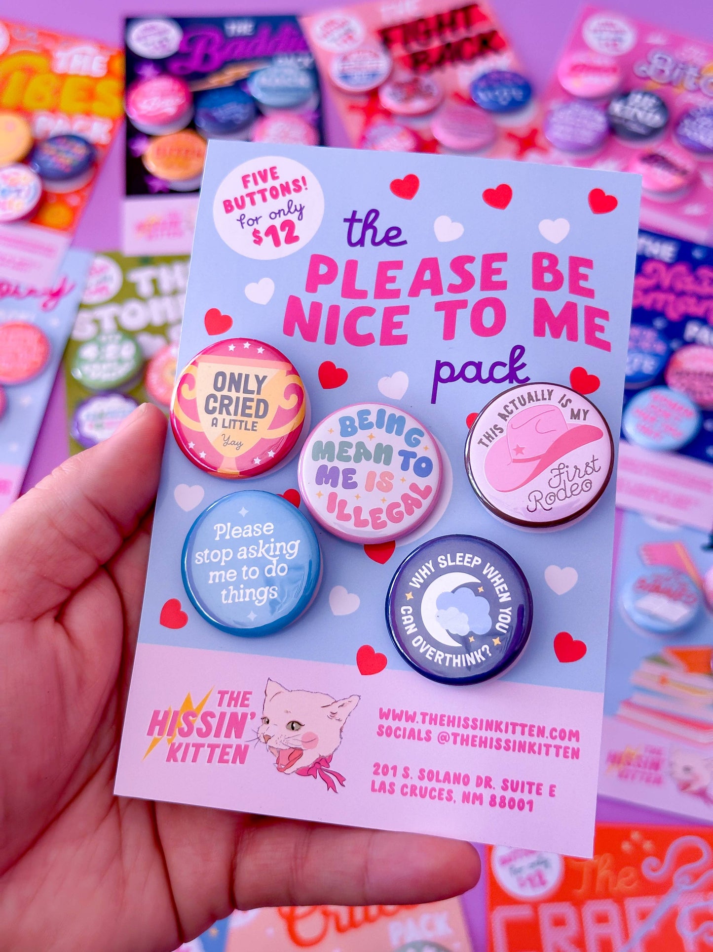 The Please Be Nice To Me Pack (Buttons)