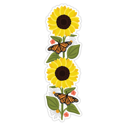 Sunflowers Die Cut Bookmark