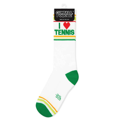 I ❤️ Tennis Retro Crew Socks
