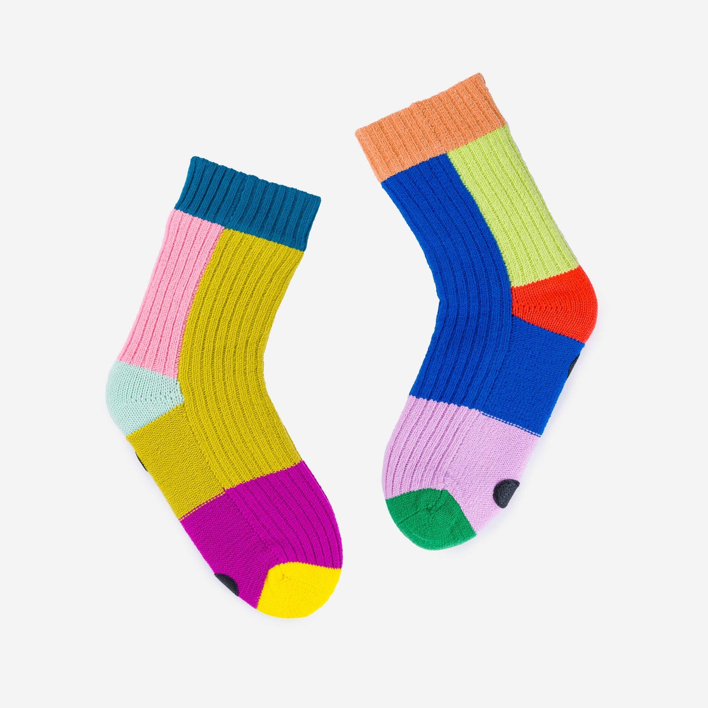 Mismatch House Socks (Rainbow)