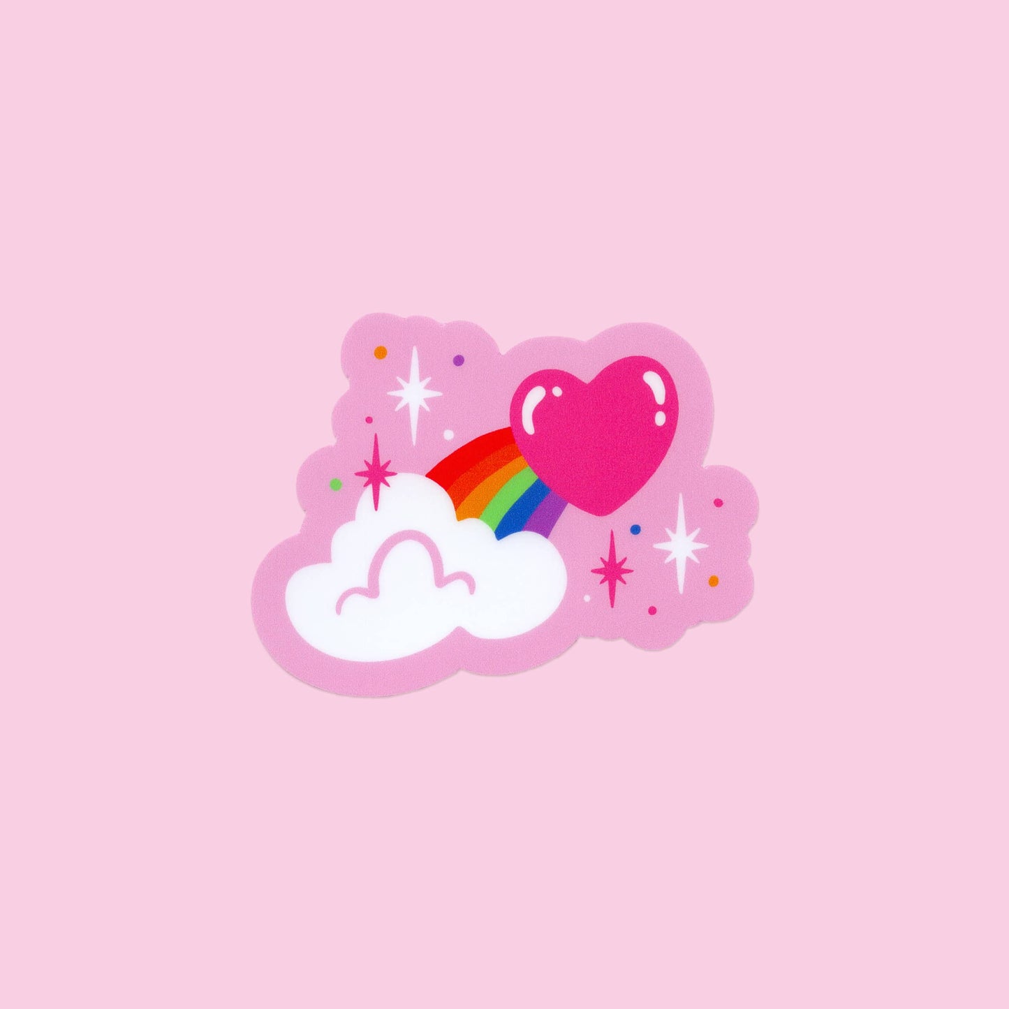 Rainbow Heart Sticker