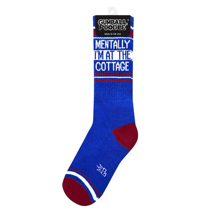 Mentally I'm At The Cottage Retro Crew Socks