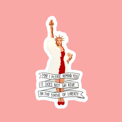 Clueless RSVP Sticker
