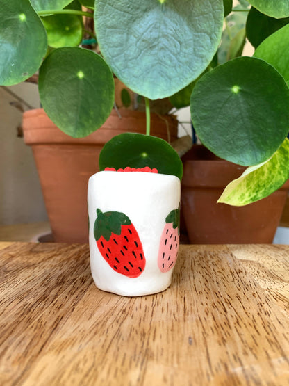 Ceramic Match Holder (Strawberries)