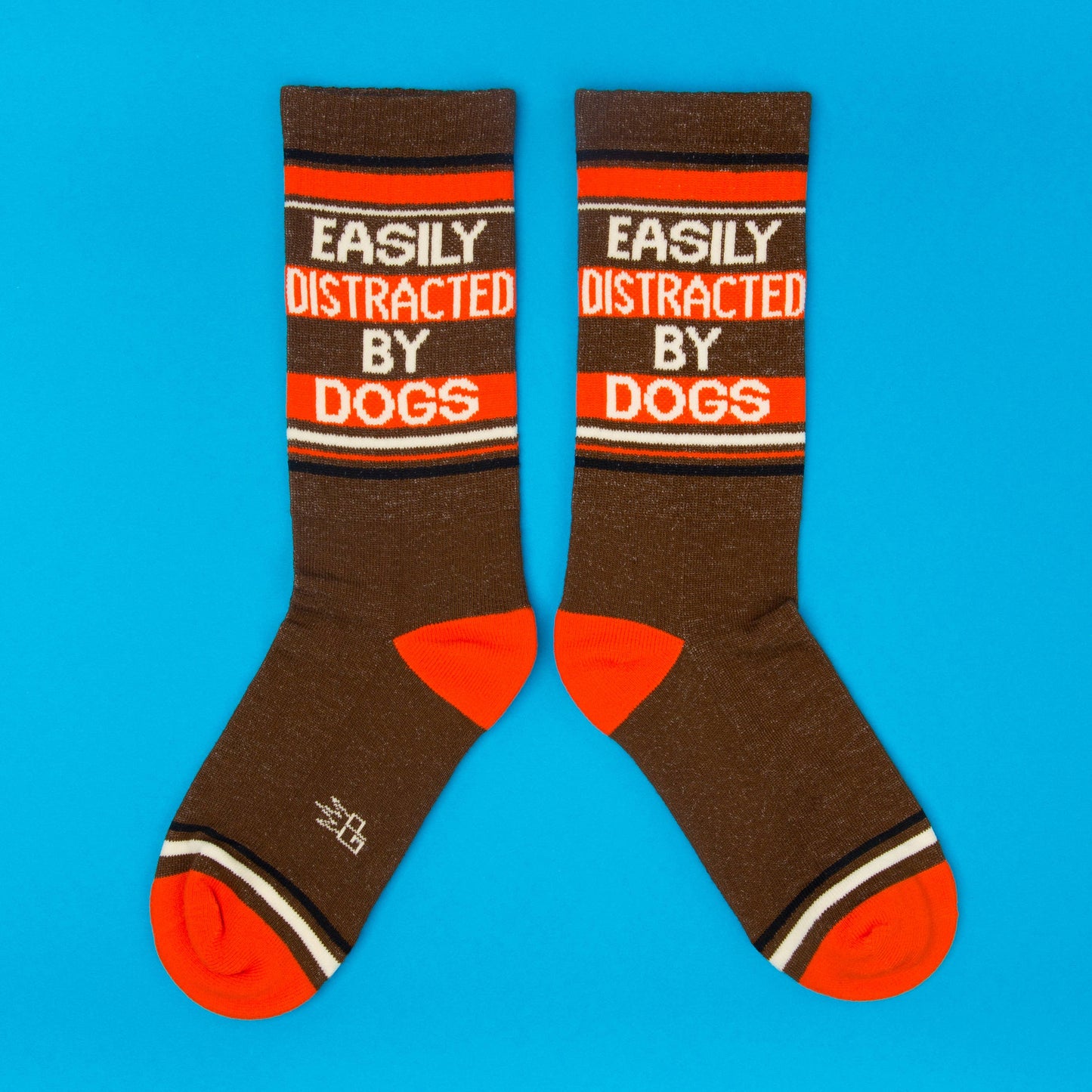Easily Distracted By Dogs Retro Crew Socks