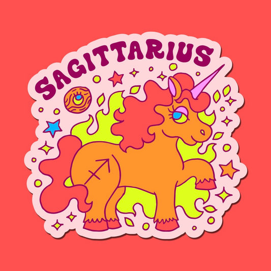 Astrology Unicorn Sticker: Sagittarius