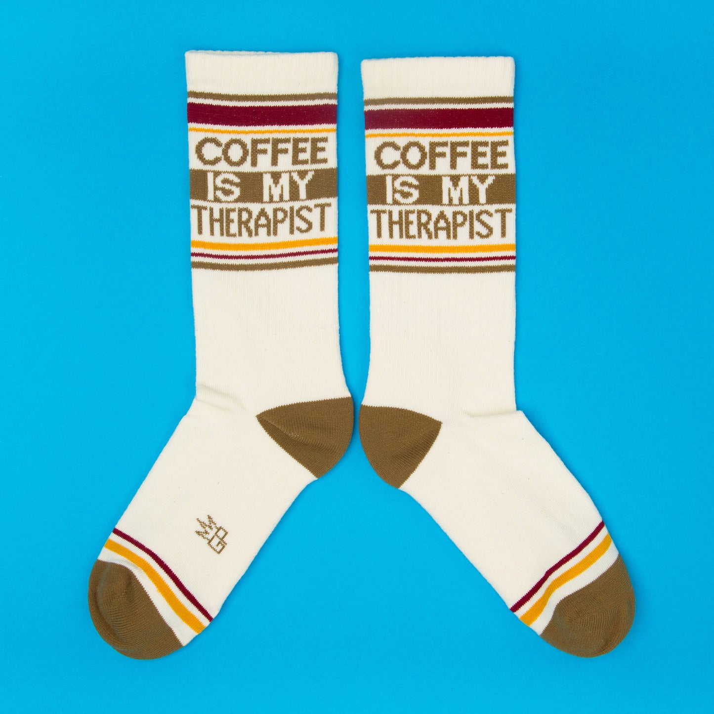 Coffee Is My Therapist Retro Crew Socks