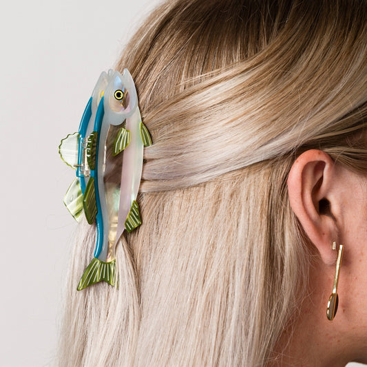 Sardine Fish Hair Claw Clip