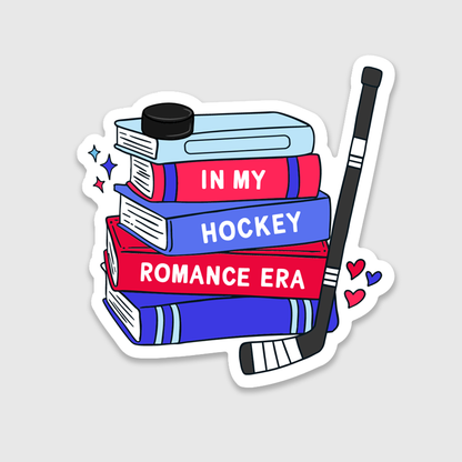 In My Hockey Romance Era Books Sticker