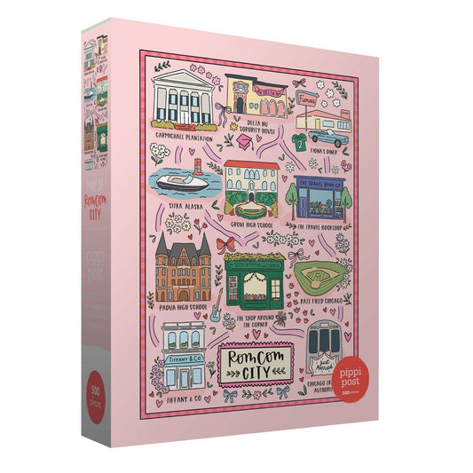 Rom Com City Map 500 Piece Puzzle