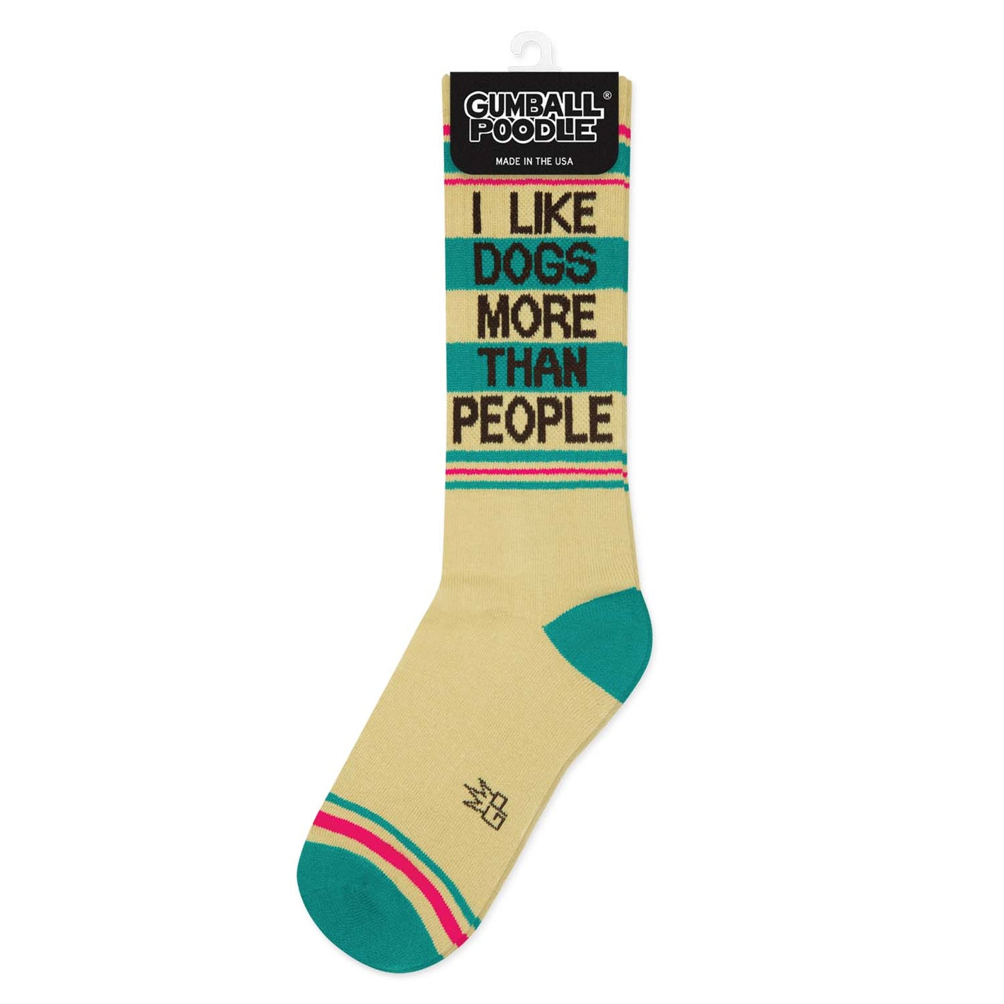 I Like Dogs More Than People Retro Crew Socks