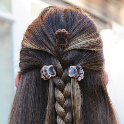 Paw Print Mini Claw Clip