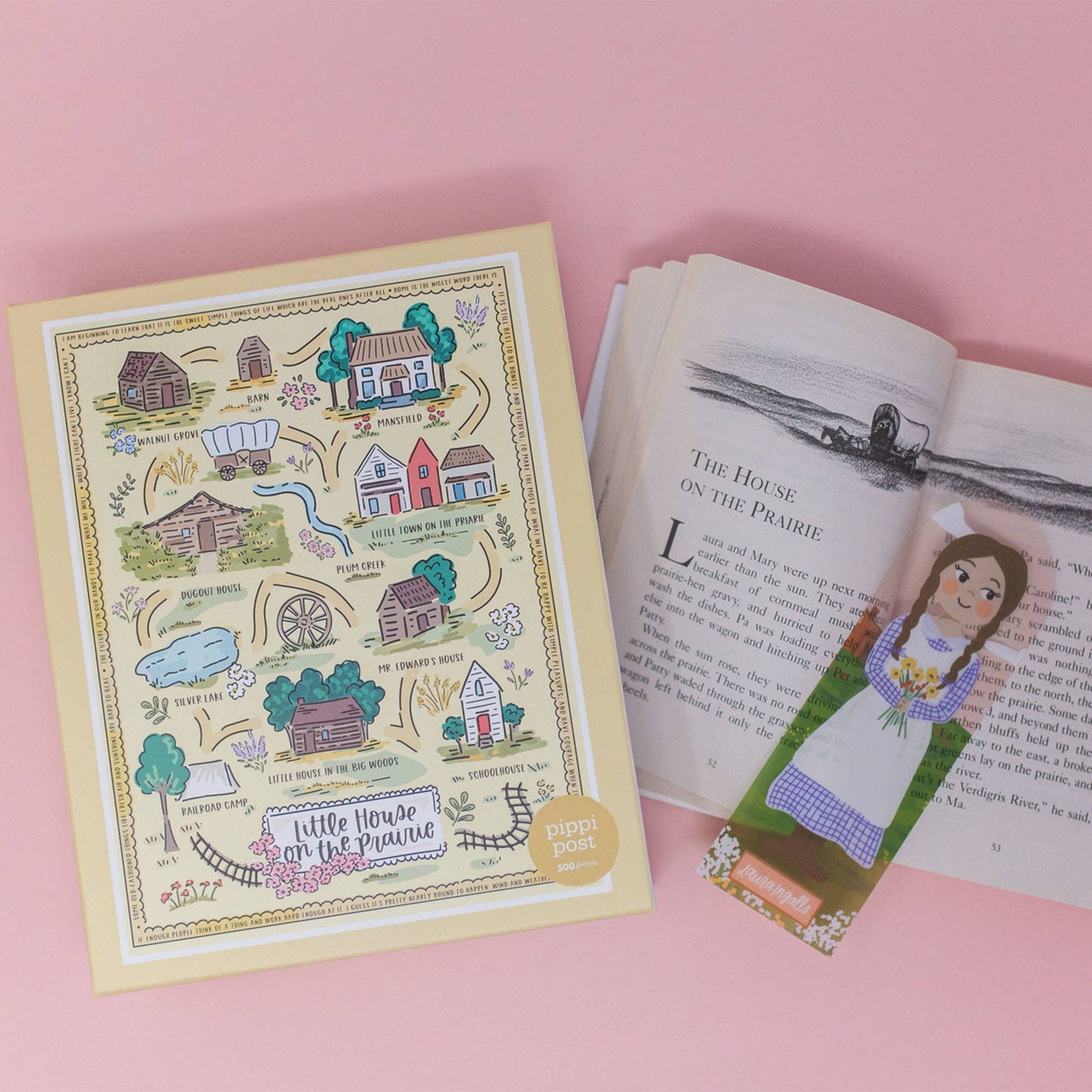 Little House on the Prairie Map 500 Piece Puzzle