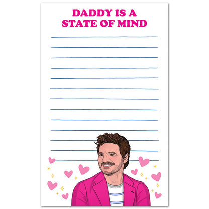 Pedro Pascal “Daddy is a State of Mind” Notepad
