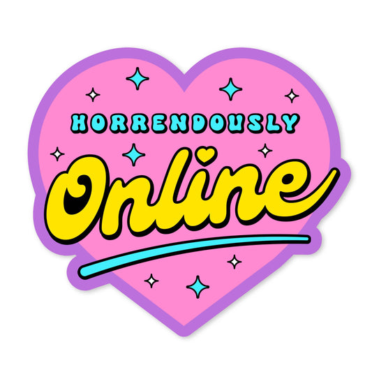 Horrendously Online Heart Sticker