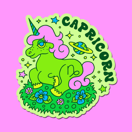 Astrology Unicorn Sticker: Capricorn